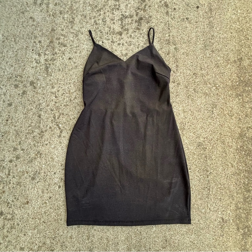 Windsor Elegant Black Slip Dress